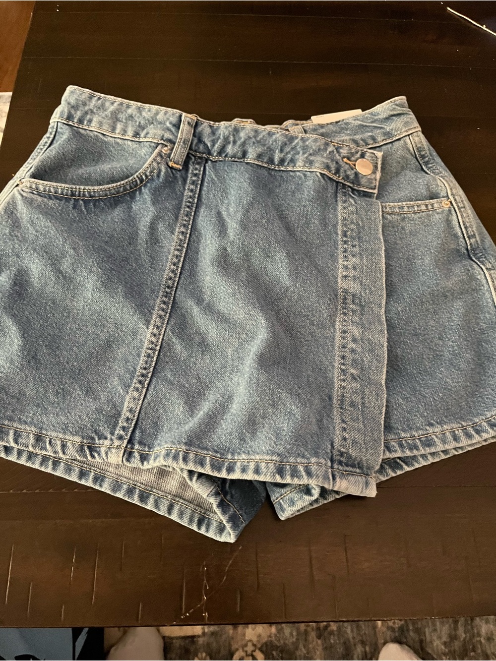 Zara Denim Skort Shorts - Light Blue Women's Shorts size XS